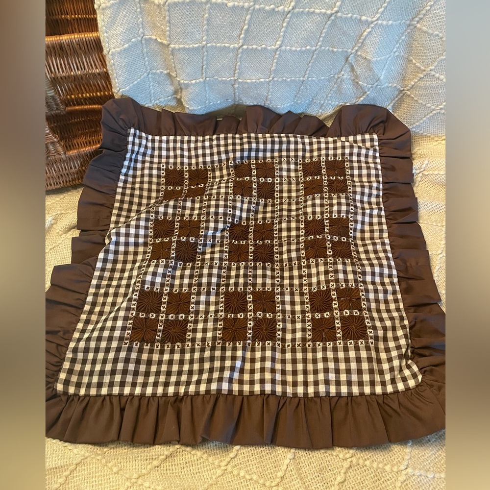 Handmade throw pillow cover